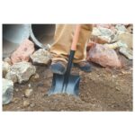 Square Mouth Shovel, with 120 cm Wooden Handle - Image 2