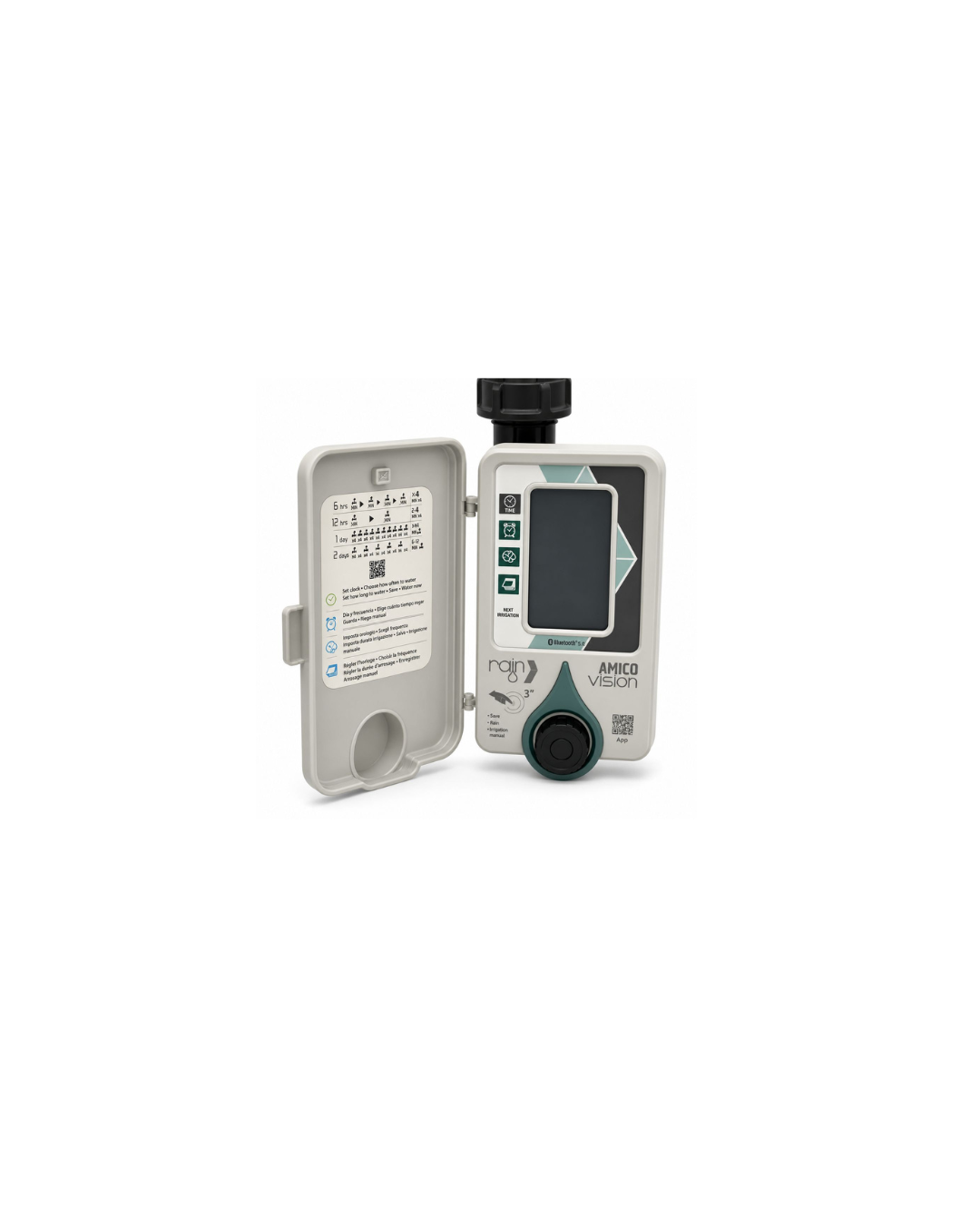 تصميم بدون عنوان (35) Rain AMICO VISION - Battery Tap Timer 1 Station - Rechargeable Lithium Battery - الصورة 1